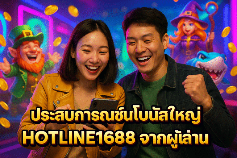 ประสบการณ์ชนะโบนัสใหญ่ HOTLINE1688 จากผู้เล่น