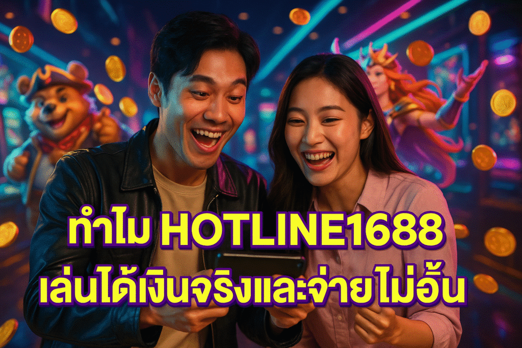 ทำไม HOTLINE1688 เล่นได้เงินจริงและจ่ายไม่อั้น
