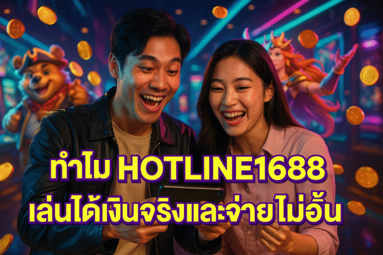 ทำไม HOTLINE1688 เล่นได้เงินจริงและจ่ายไม่อั้น