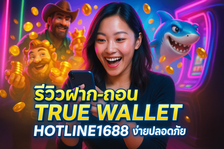 รีวิวฝาก-ถอน True Wallet HOTLINE1688 ง่ายปลอดภัย