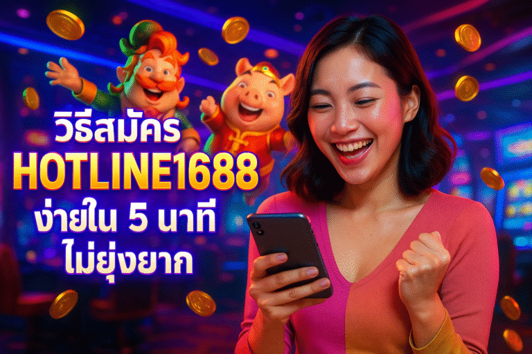 วิธีสมัคร HOTLINE1688 ง่ายใน 5 นาที ไม่ยุ่งยาก